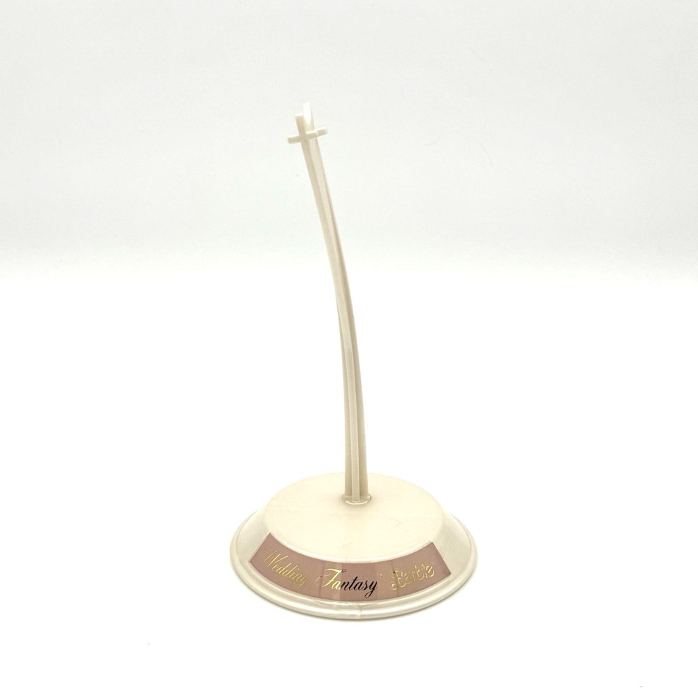 1985 Wedding Fantasy Barbie Doll Stand Mattel Vintage Collector Display